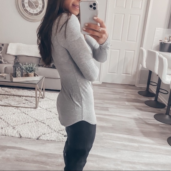 Leith Lace Up Front Long Sleeve Top Y2K - Picture 4 of 11